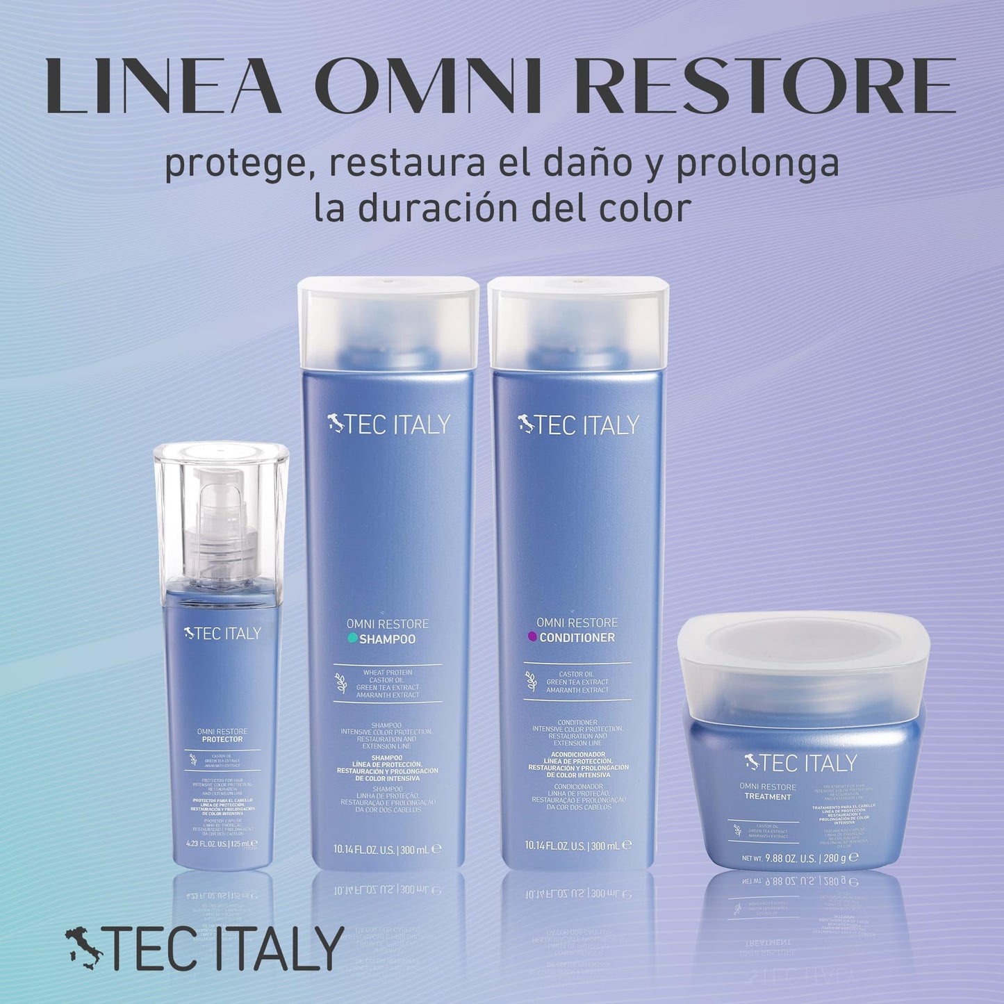 TEC ITALY Omni Restore Protector Proteccion Calor Capilar Antifrizz 125 ml