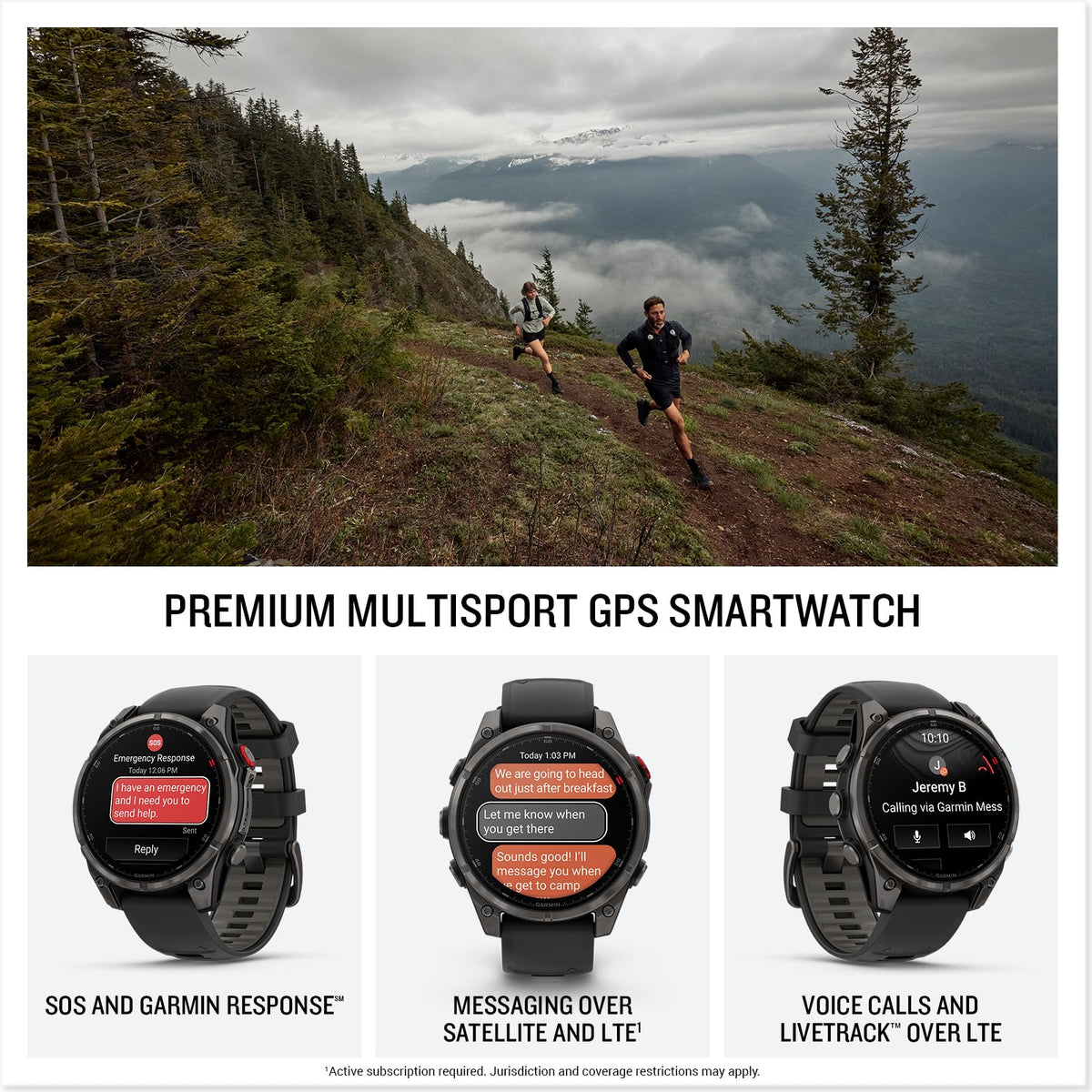 Reloj Inteligente GPS Multideporte Garmin fēnix 8 Pro Gris Carbono con Zafiro y Banda de Silicona Negra