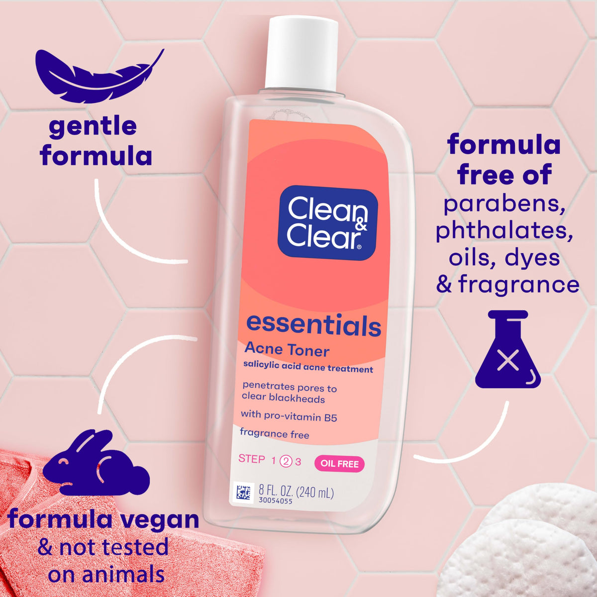 Clean & Clear Deep Cleaning Oil-Fighting Face Astringent - 8 oz