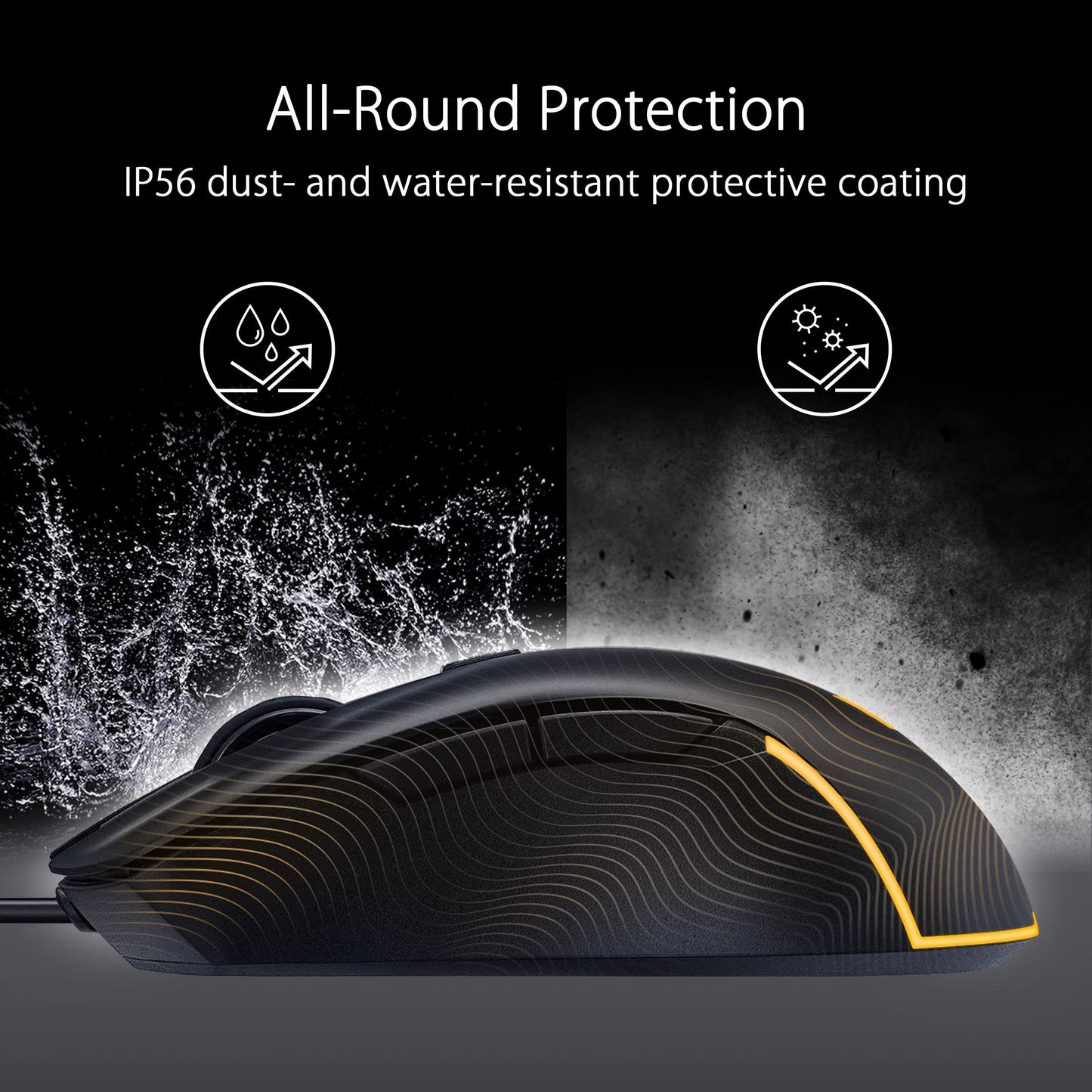 Mouse Gaming ASUS TUF Negro Ligero y Resistente IP56