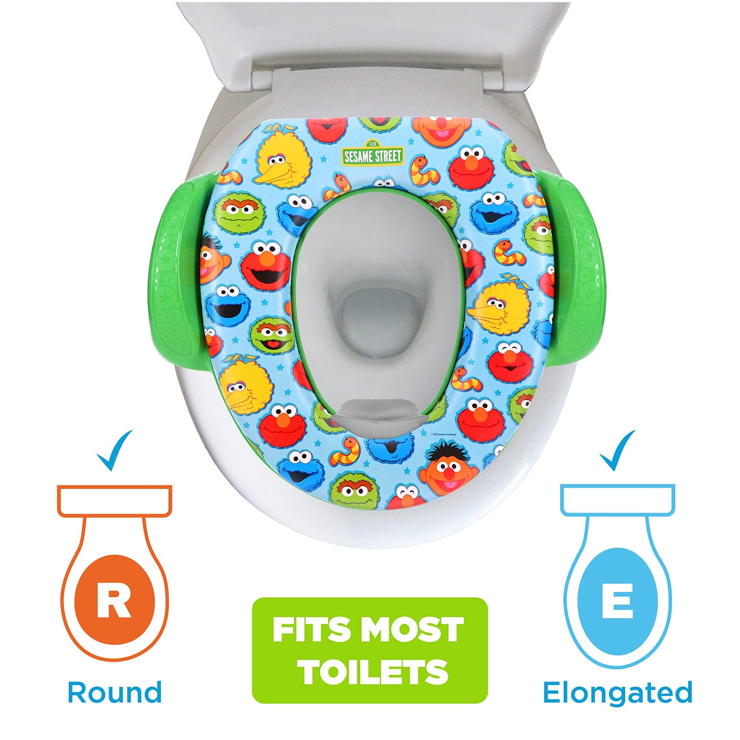 Sesame Street "Best Friends" - Asiento suave para orinal (1 unidad (paquete de 1)