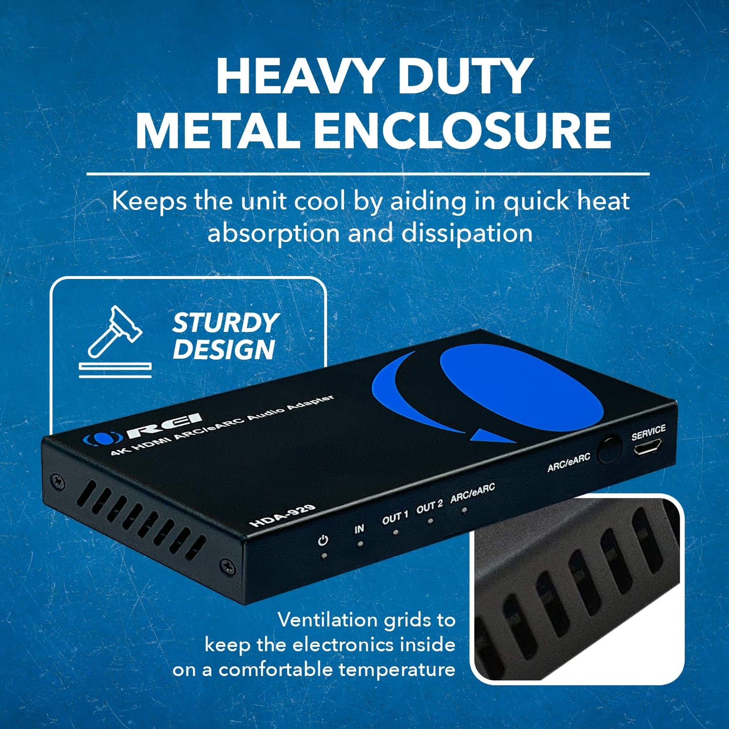 OREI eARC 4K 60Hz Extractor de audio, extraer Dolby Atmos Convert Barra de sonido 18G HDMI 2.0 ARC Soporte HDCP 2.2 Dolby Digital/DTS Passthrough CEC, HDR, Dolby Vision, HDR10 Soporte para Sonos Bose