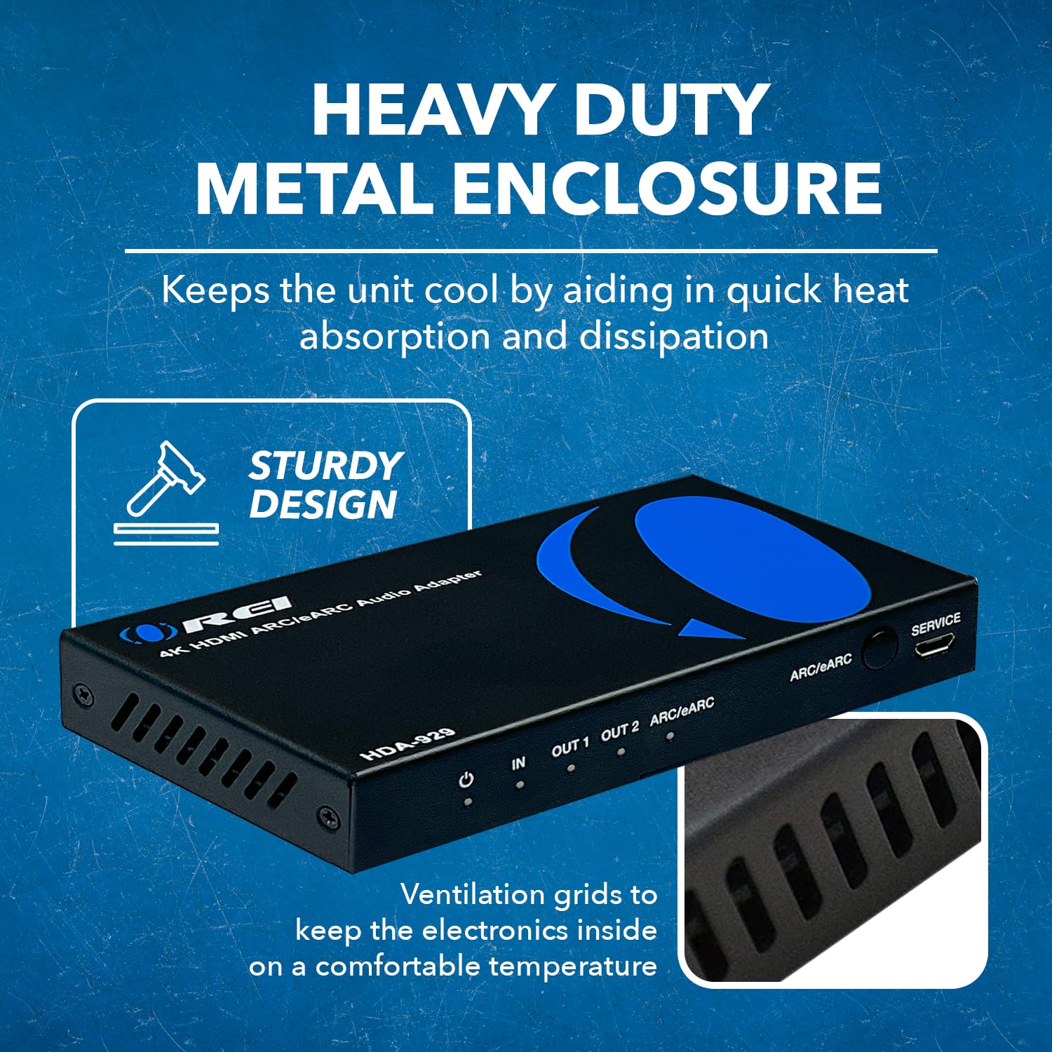 OREI eARC 4K 60Hz Extractor de audio, extraer Dolby Atmos Convert Barra de sonido 18G HDMI 2.0 ARC Soporte HDCP 2.2 Dolby Digital/DTS Passthrough CEC, HDR, Dolby Vision, HDR10 Soporte para Sonos Bose