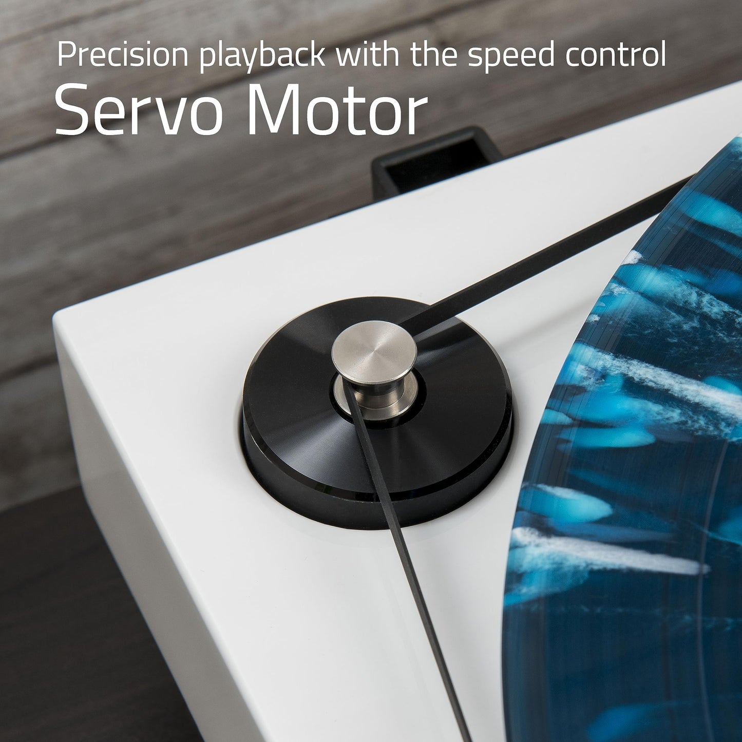 Fluance RT85 Referencia de Alta Fidelidad Tocadiscos de Vinilo con Cartucho Ortofon 2M Azul, Plato de Acrílico, Motor de Control de Velocidad de Alta Masa, Zócalo de Madera MDF con Aislamiento de