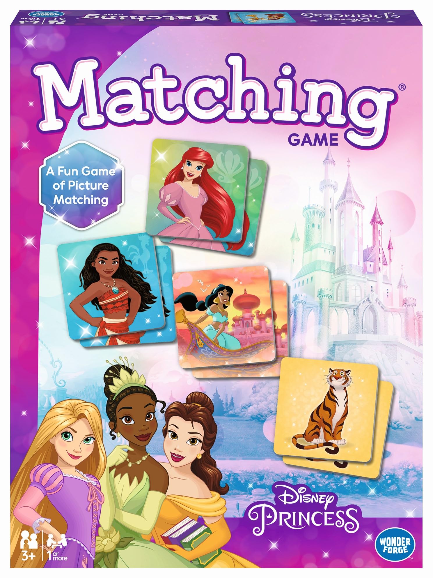 Disney- Memoria de Princesas Disney, juego de mesa