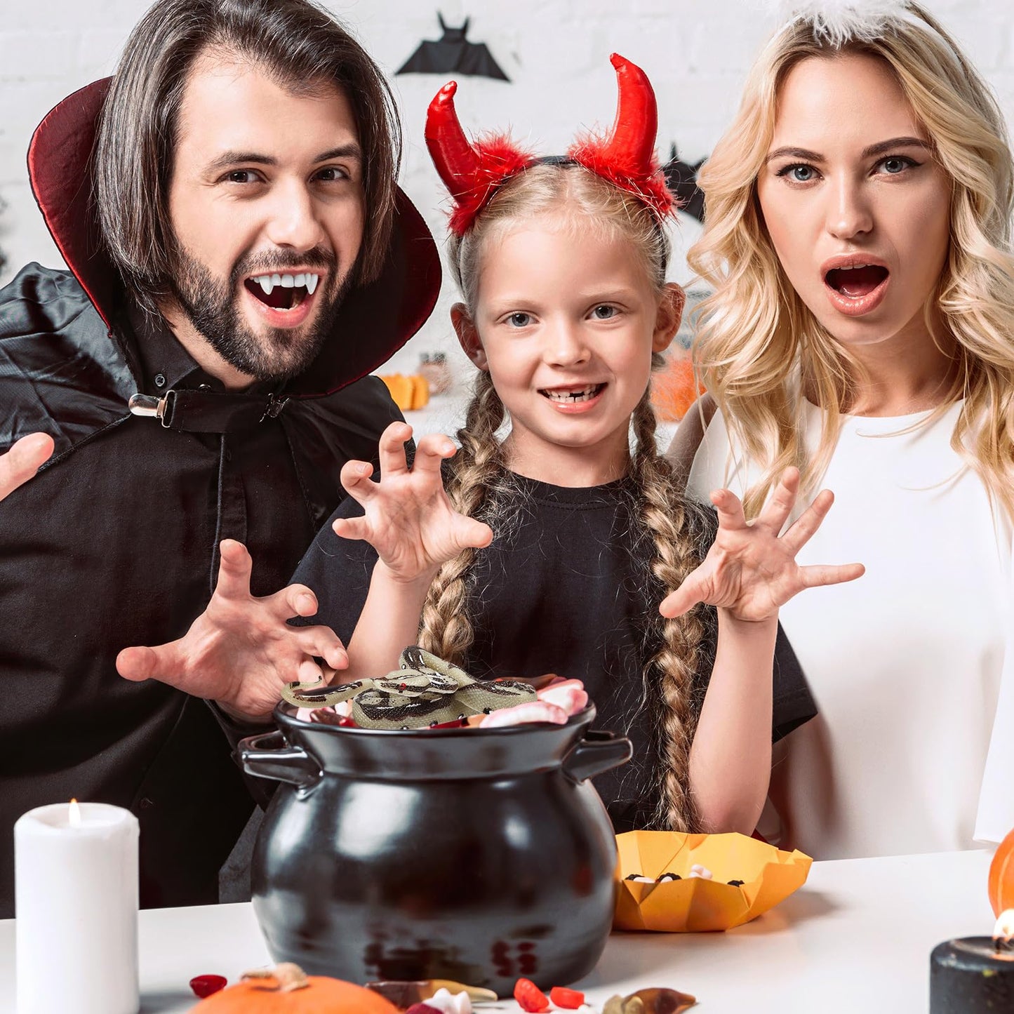 Figura Realista de Serpiente STOBOK Negra para Halloween