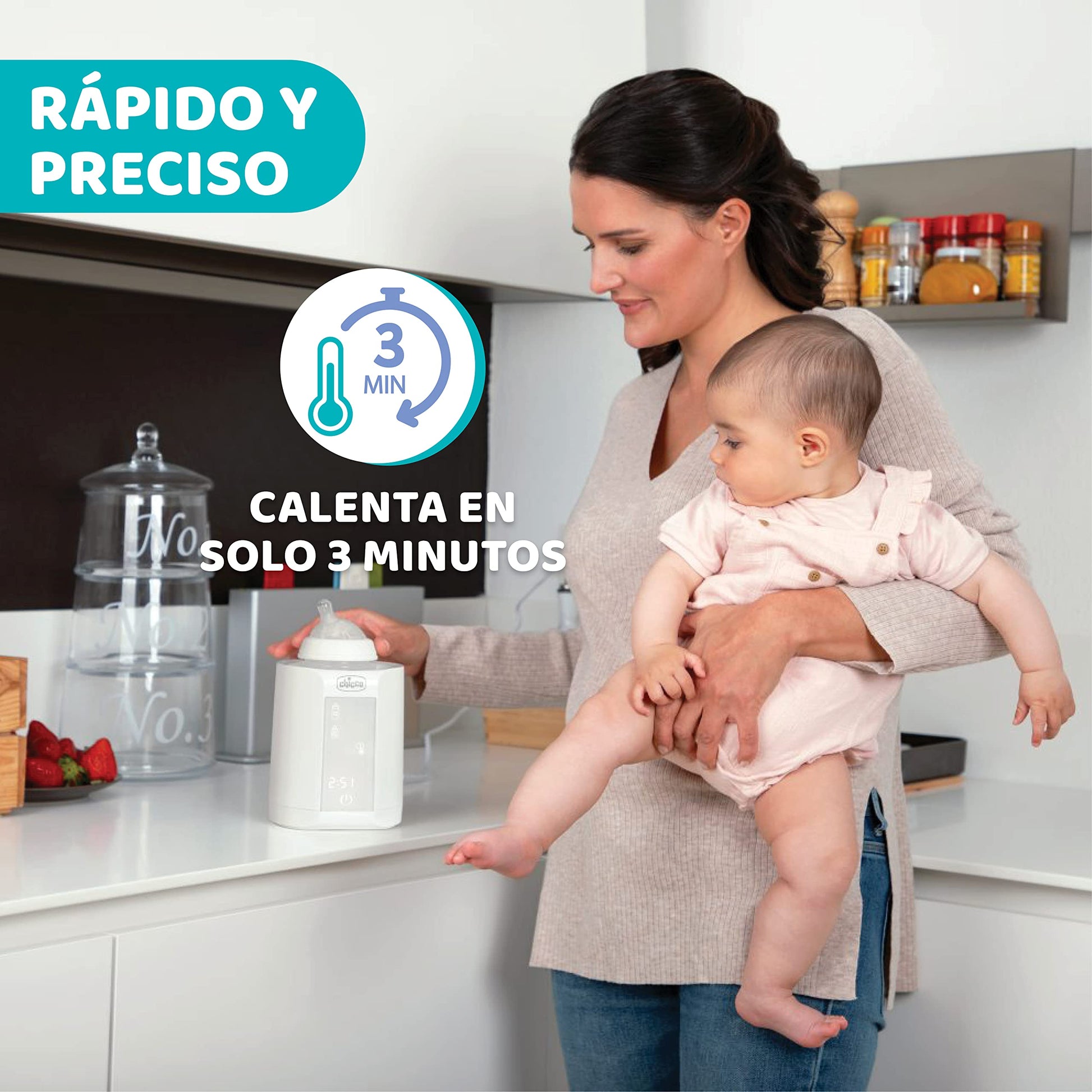 Chicco Calentador y esterilizador digital de biberones