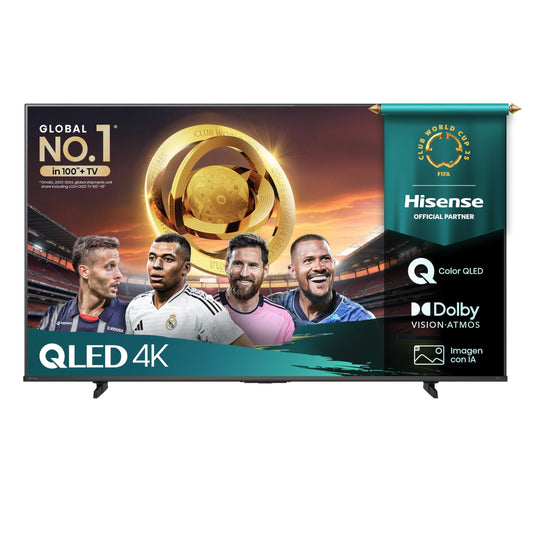 Hisense Television QD6QFM (Modelo 2025) Pantalla 43 Pulgadas,QLED Smart Fire TV UHD 4K,Control Remoto por Voz con Alexa,Escalado AI a 4K,Dolby Vision Atmos, Modo de Juego Plus