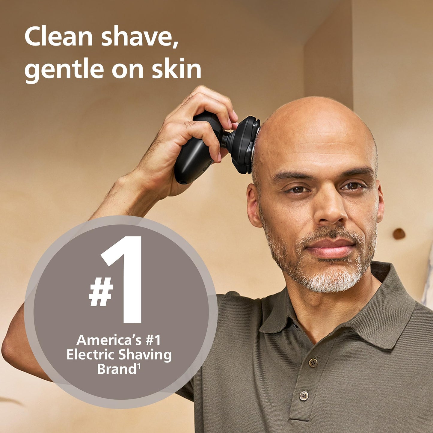 Philips Norelco Head Shaver Pro 5000, de la marca de afeitado #1: afeitado limpio, suave para la piel, HS5980/40