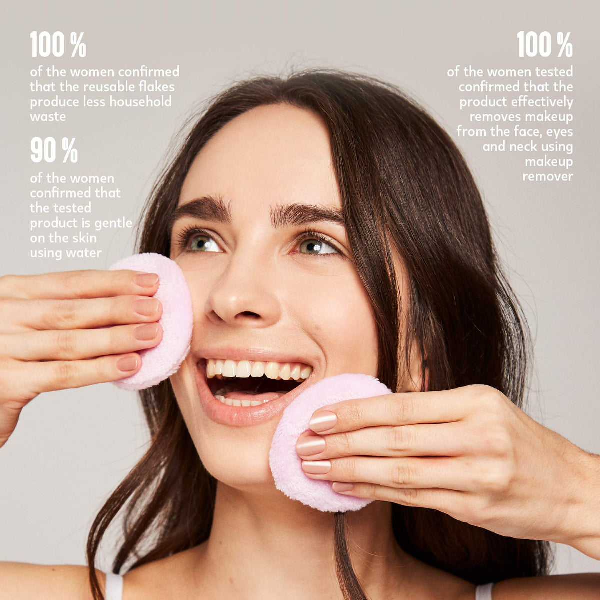 GLOV Moon Pads - almohadillas desmaquillantes reutilizables, solo con agua, para todo tipo de piel