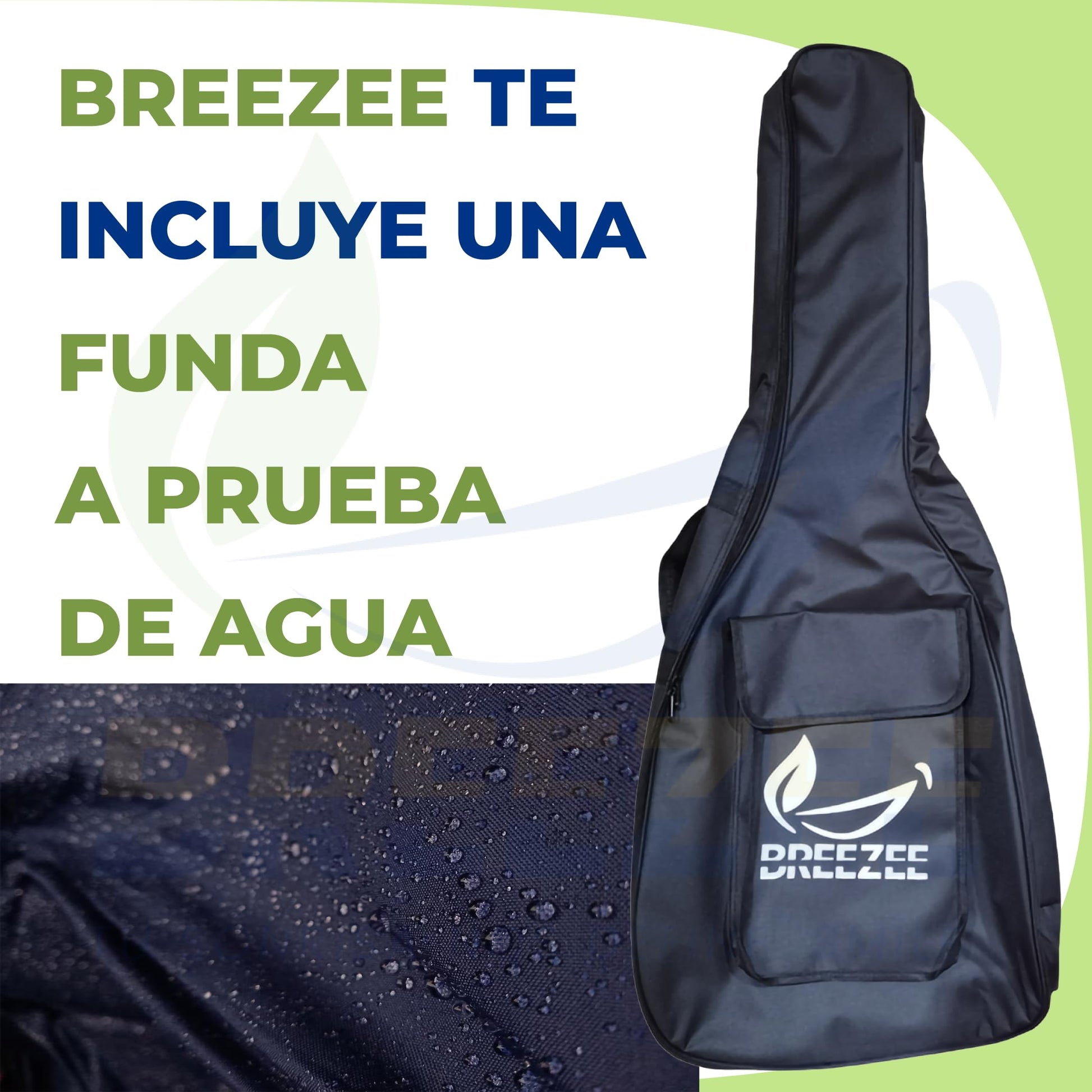 BREEZEE Guitarra Acústica Docerola de 42 Pulgadas, Guitarra de 12 Cuerdas, Incluye Kit de Accesorios, Funda Transportadora, Capo, Correa, Plumillas, Afinador y Más, Guitarra De Abeto Resistente