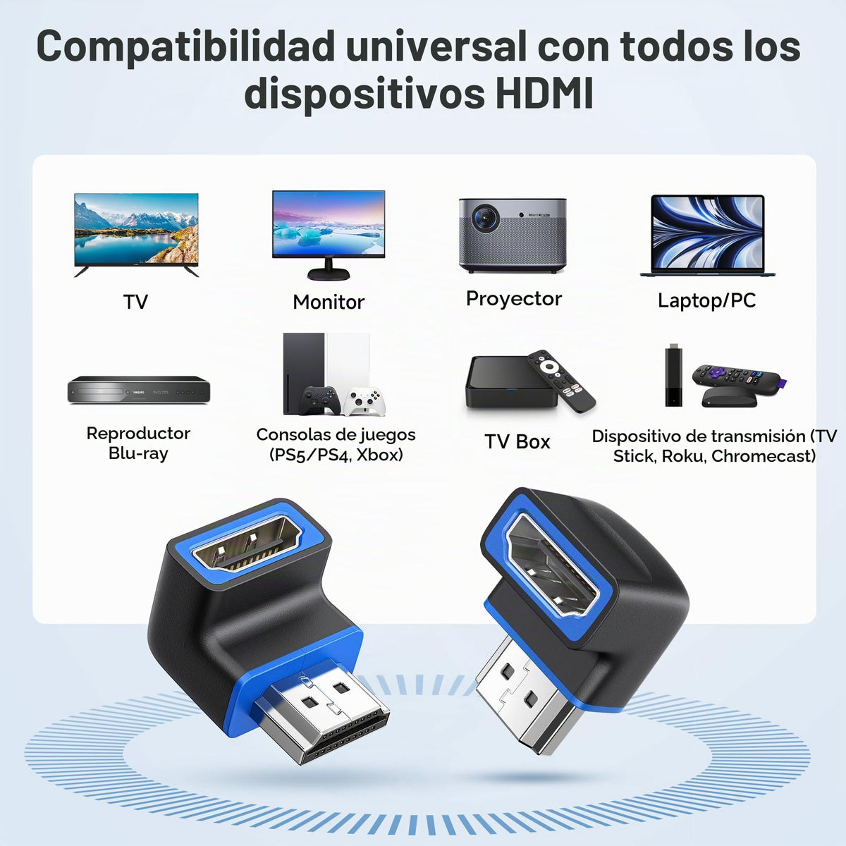 Adaptadores HDMI 2.1 Cable Matters Negro Paquete de 2 8K