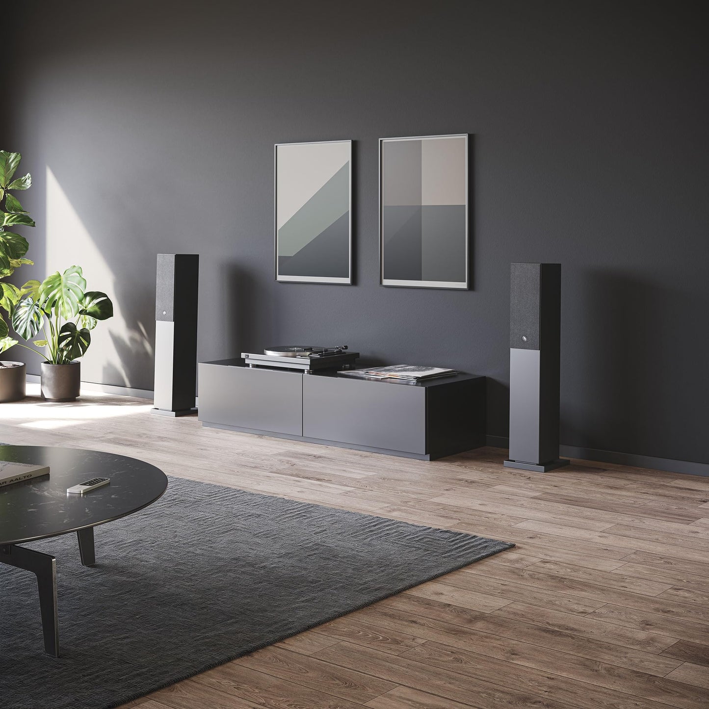 Audio Pro A38 W - Altavoz de TV, juegos y música, multihabitación, WiFi y Bluetooth, AirPlay 2, Google Cast, Spotify Connect, color negro