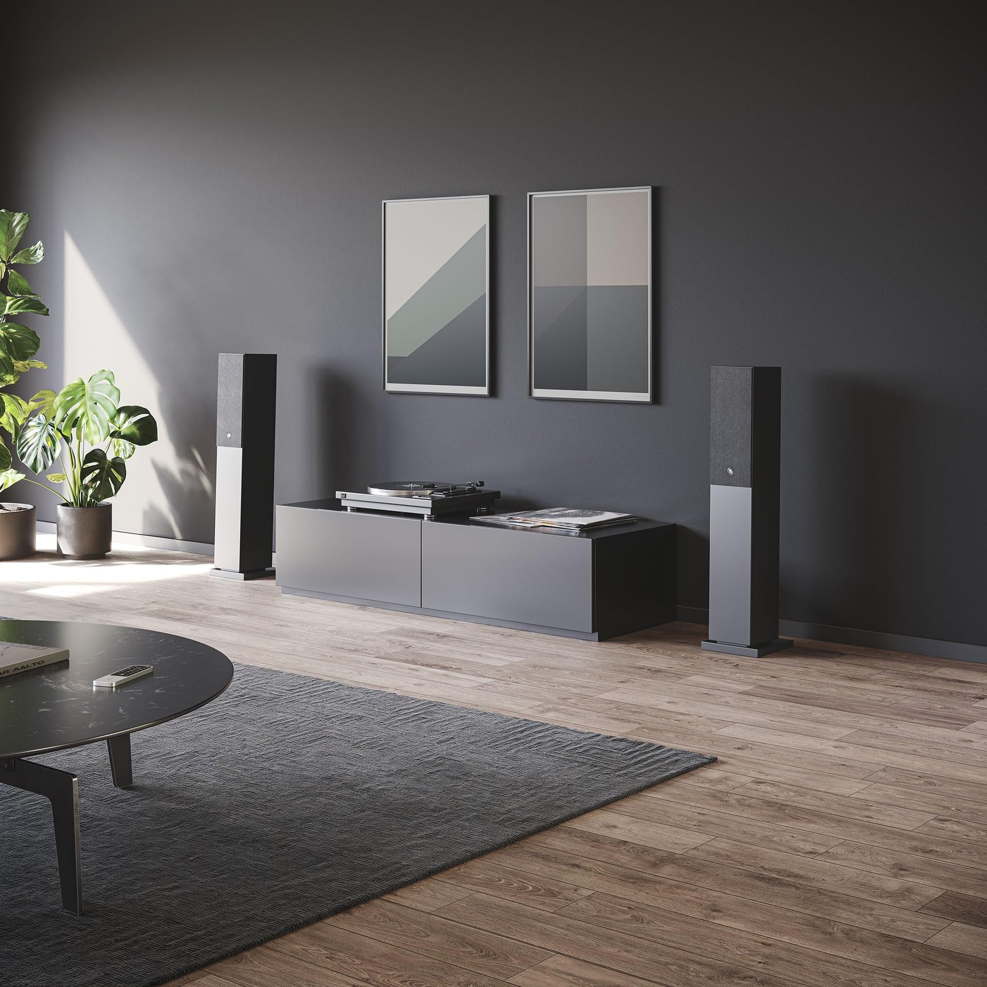 Audio Pro A38 W - Altavoz de TV, juegos y música, multihabitación, WiFi y Bluetooth, AirPlay 2, Google Cast, Spotify Connect, color negro