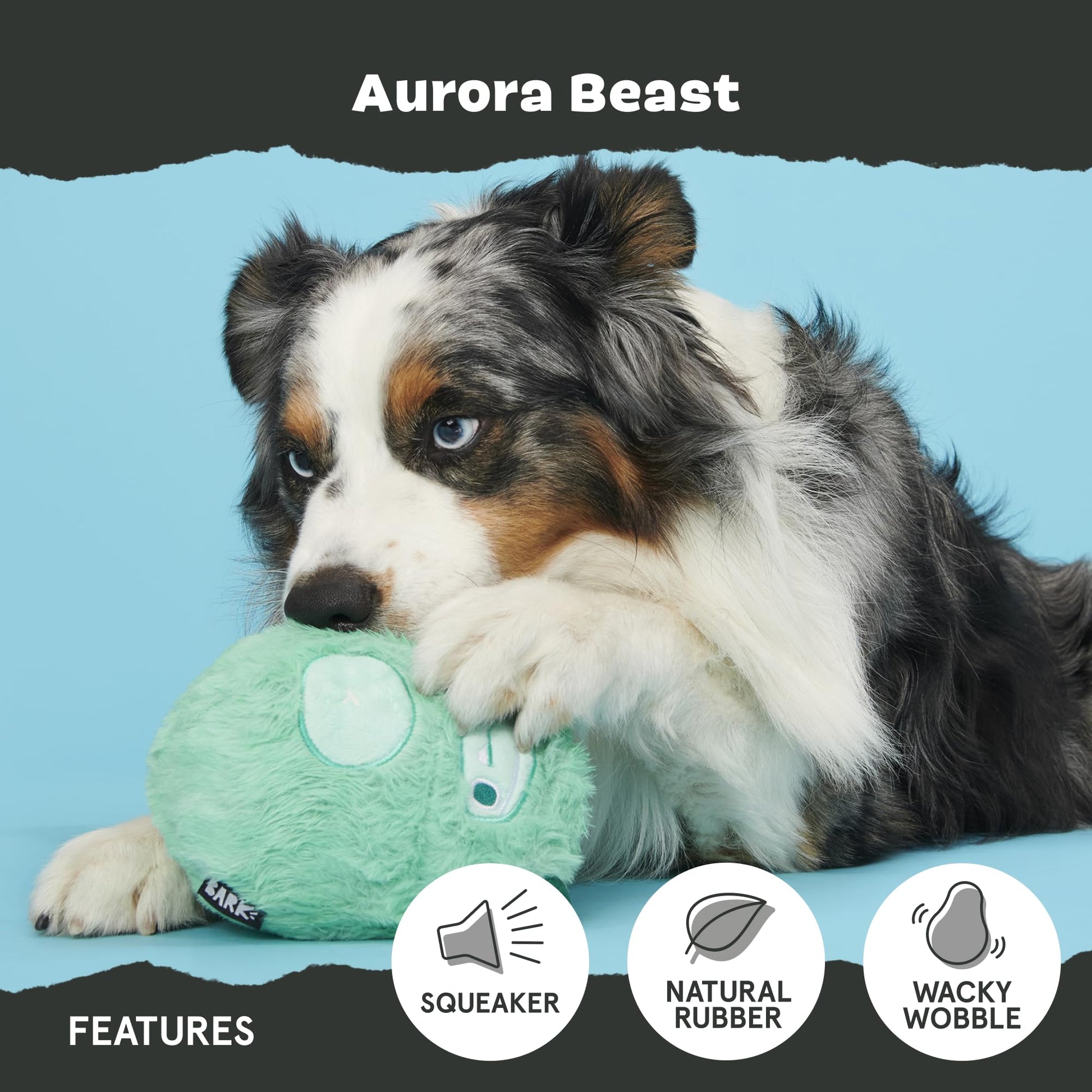 BARK Super Chewer Aurora Beast - Juguete para perro grande