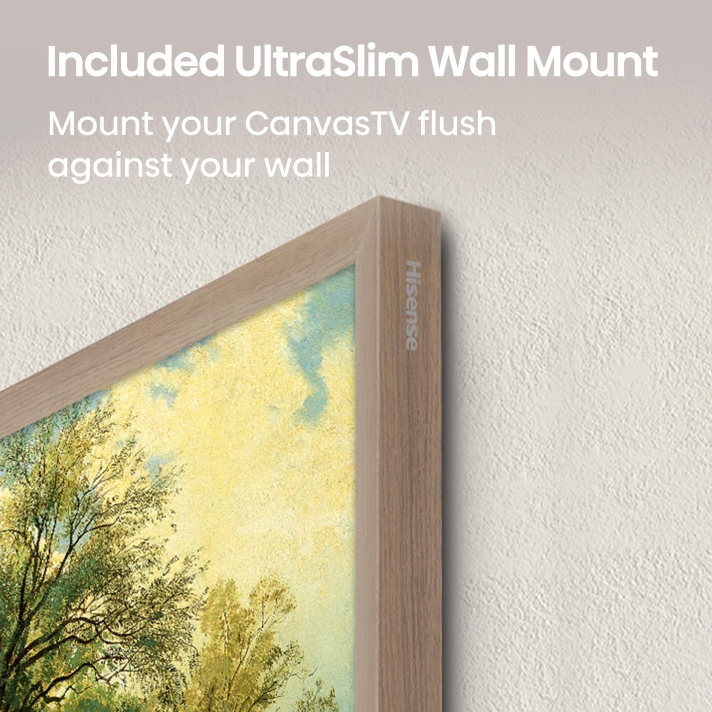 Hisense Serie CanvasTV™ de 65 Pulgadas Clase QLED 4K S7N Dolby Vision HDR Google Smart TV (65S7N, Modelo 2024) - Modo artístico, Panel antirreflejos, visualización Hi-Mate, Marco y Montaje en Pared
