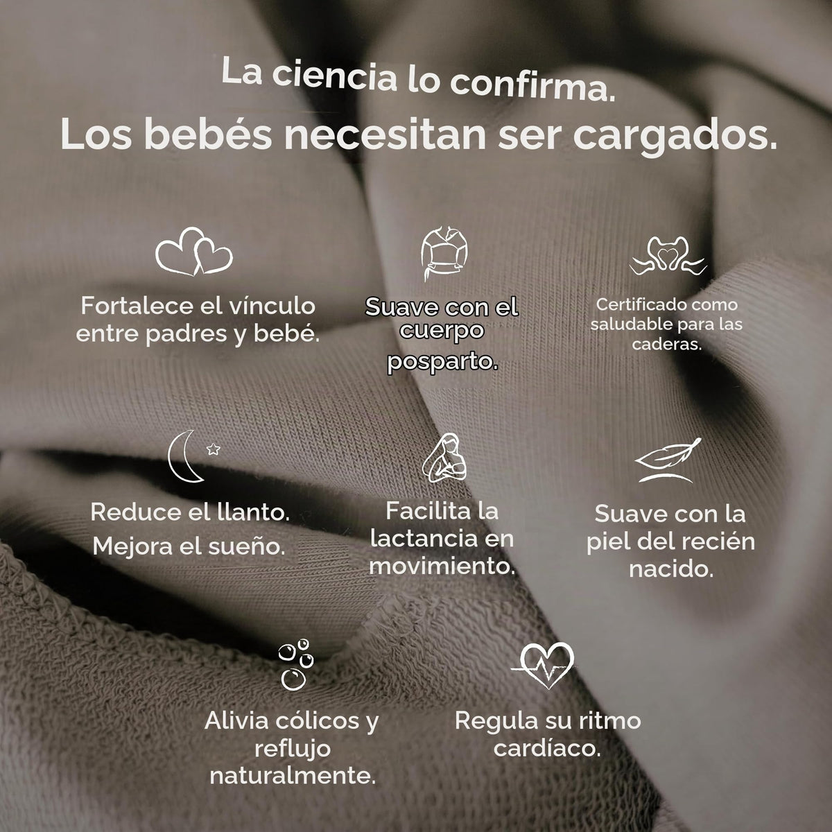 Boba Fular Elástico Portabebé Boba Wrap, para Bebés Recién Nacidos y Niños Hasta 16 Kg (Grey)