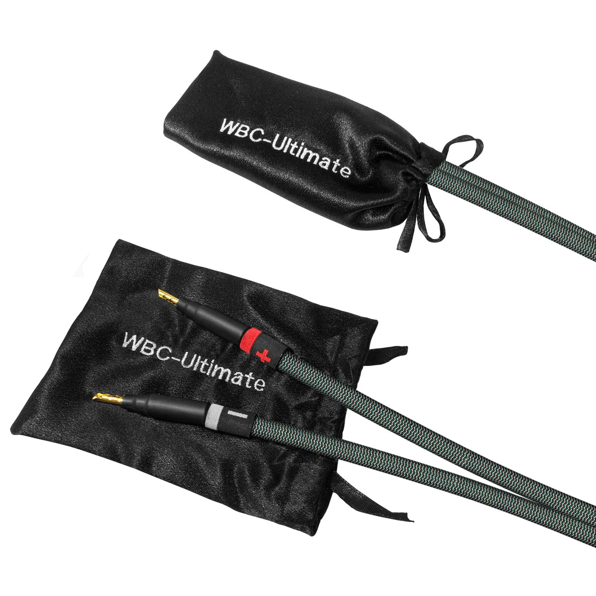 Cable de Altavoz Worlds Best Cables StlGrn 8 pies – 9 AWG OFC Ultra Puro Premium con Enchufes Eminence Gold Plátano