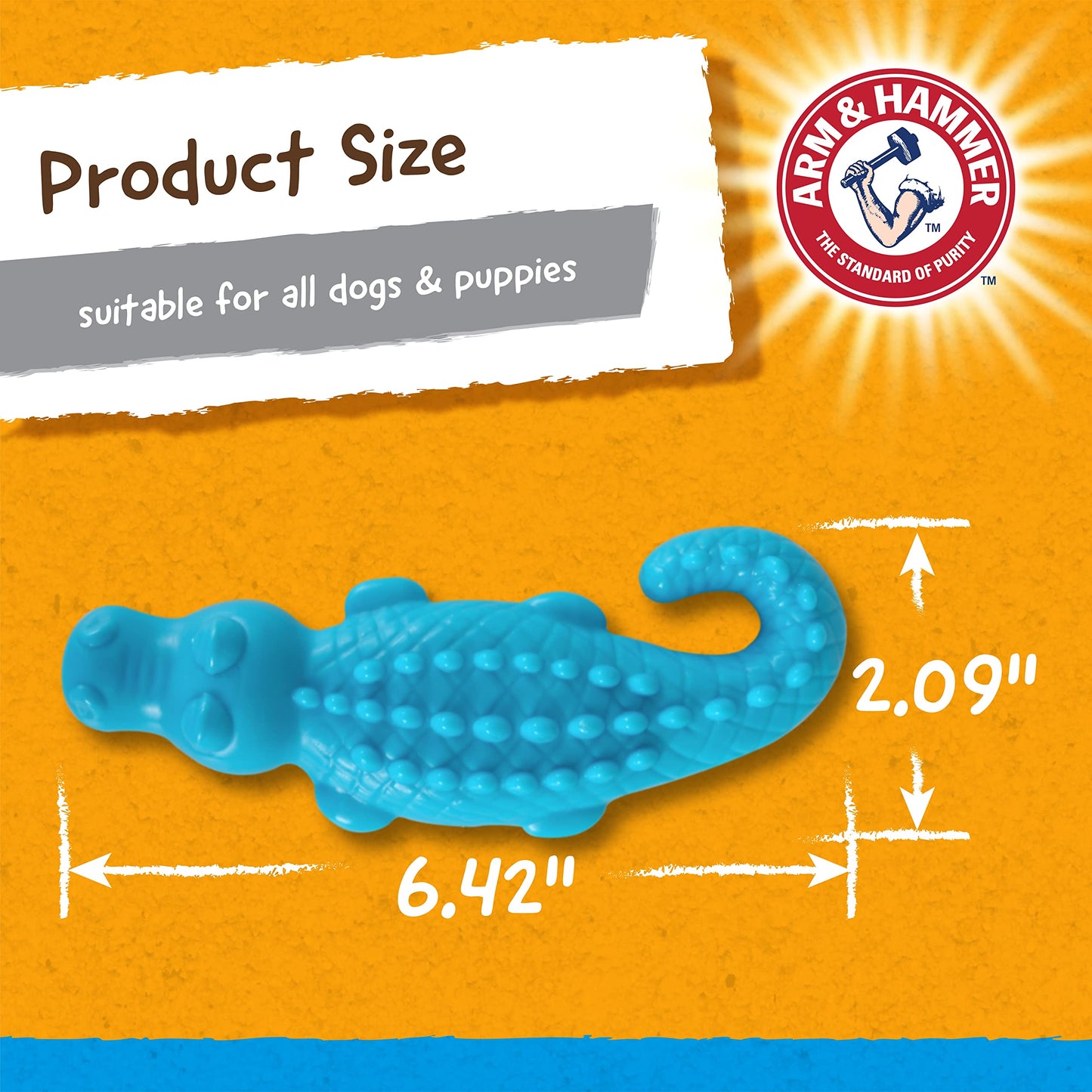 Arm & Hammer Juguete Dental para Perro Nubbies Cocodrilo