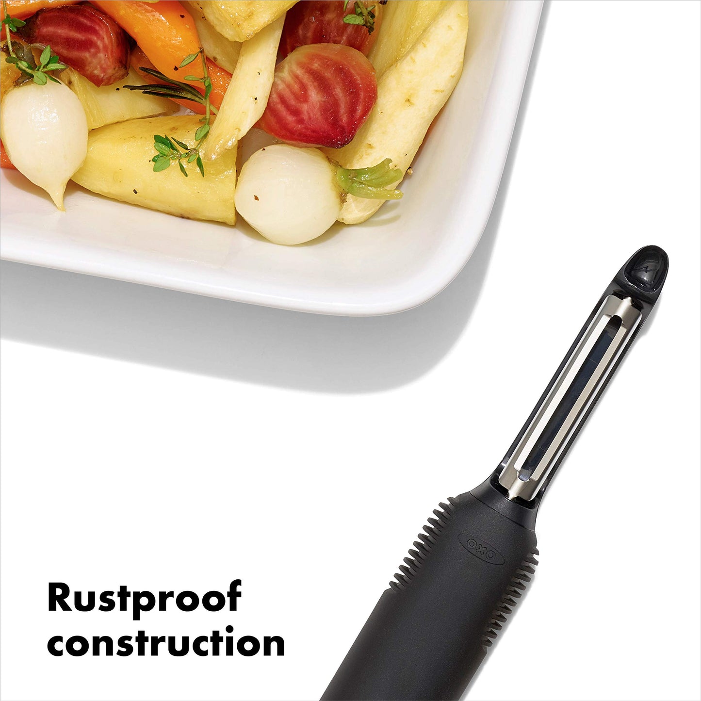 Pelador OXO Negro ergonómico