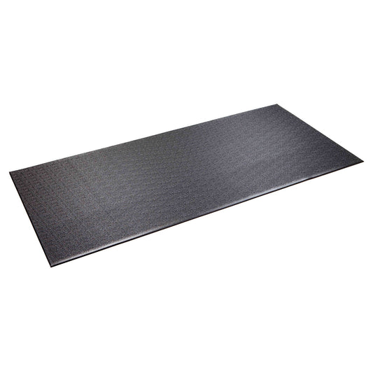 Alfombrilla P.V.C. Supermats Negro Resistente para Máquinas de Correr o Esquí 3 x 6.5 Pies