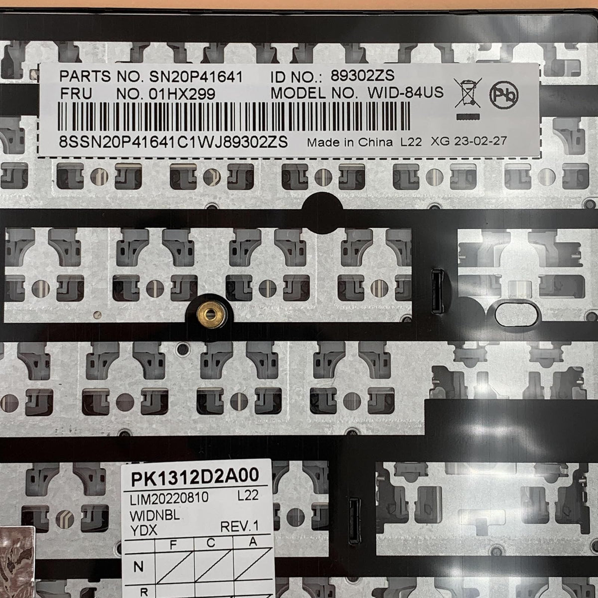 Repuesto de Teclado para Laptop Lenovo ThinkPad T470 T480 Sin Luz de Fondo Siakoocty