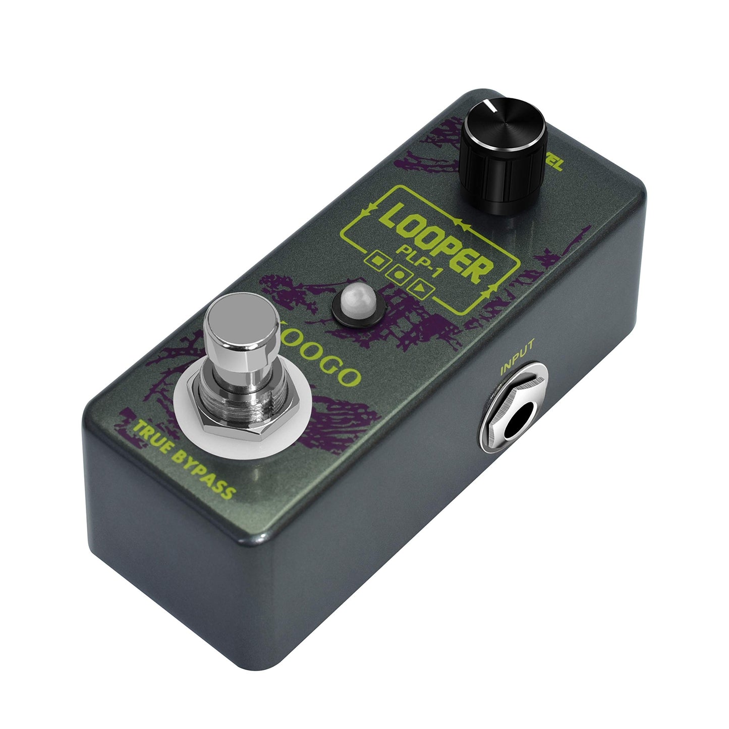 Koogo Looper Guitar Pedal Unlimited Overdubs 10 Minutes of Looping With USB to Import and Export Loop