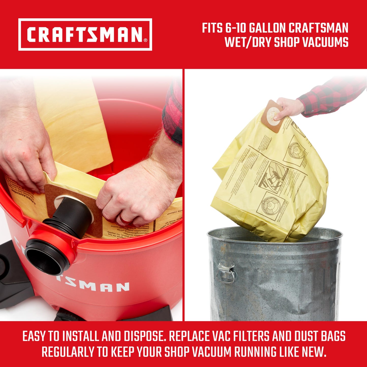 Bolsas de Polvo Craftsman Adaptables