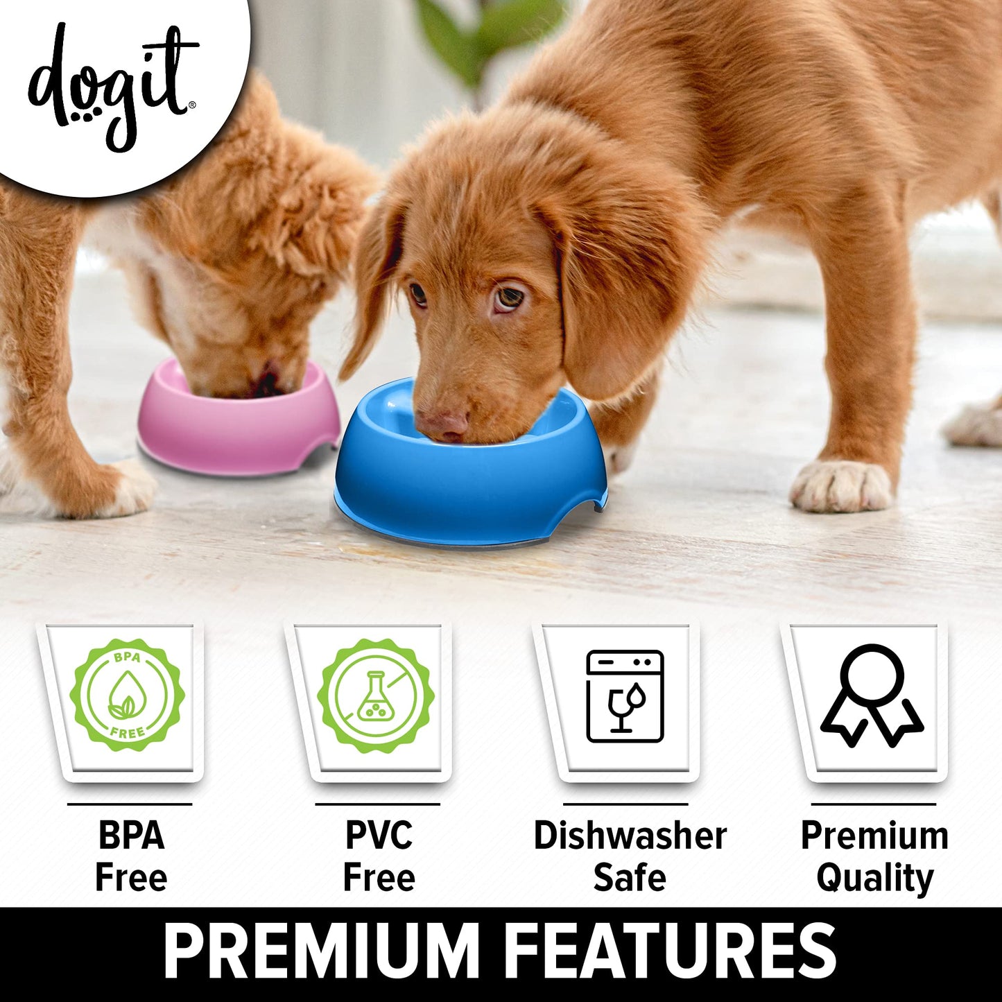 Comedero Lento Dogit Azul Anti-Gulping S para Perros