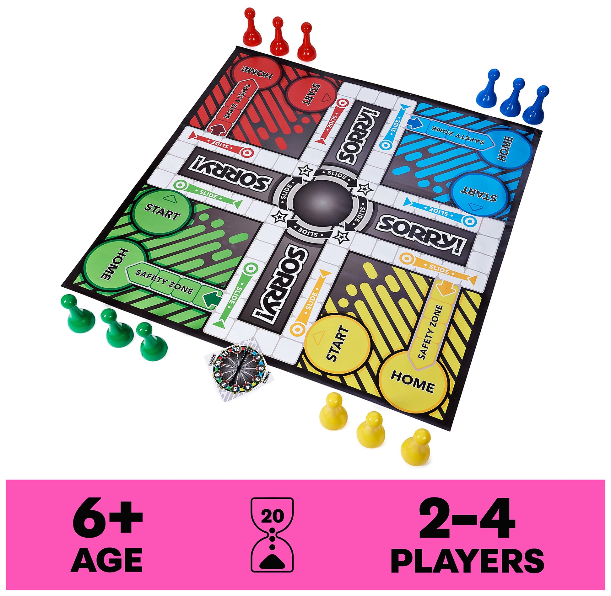 Juego de Mesa Spin Master Games Giant Sorry Verano para Exteriores e Interiores