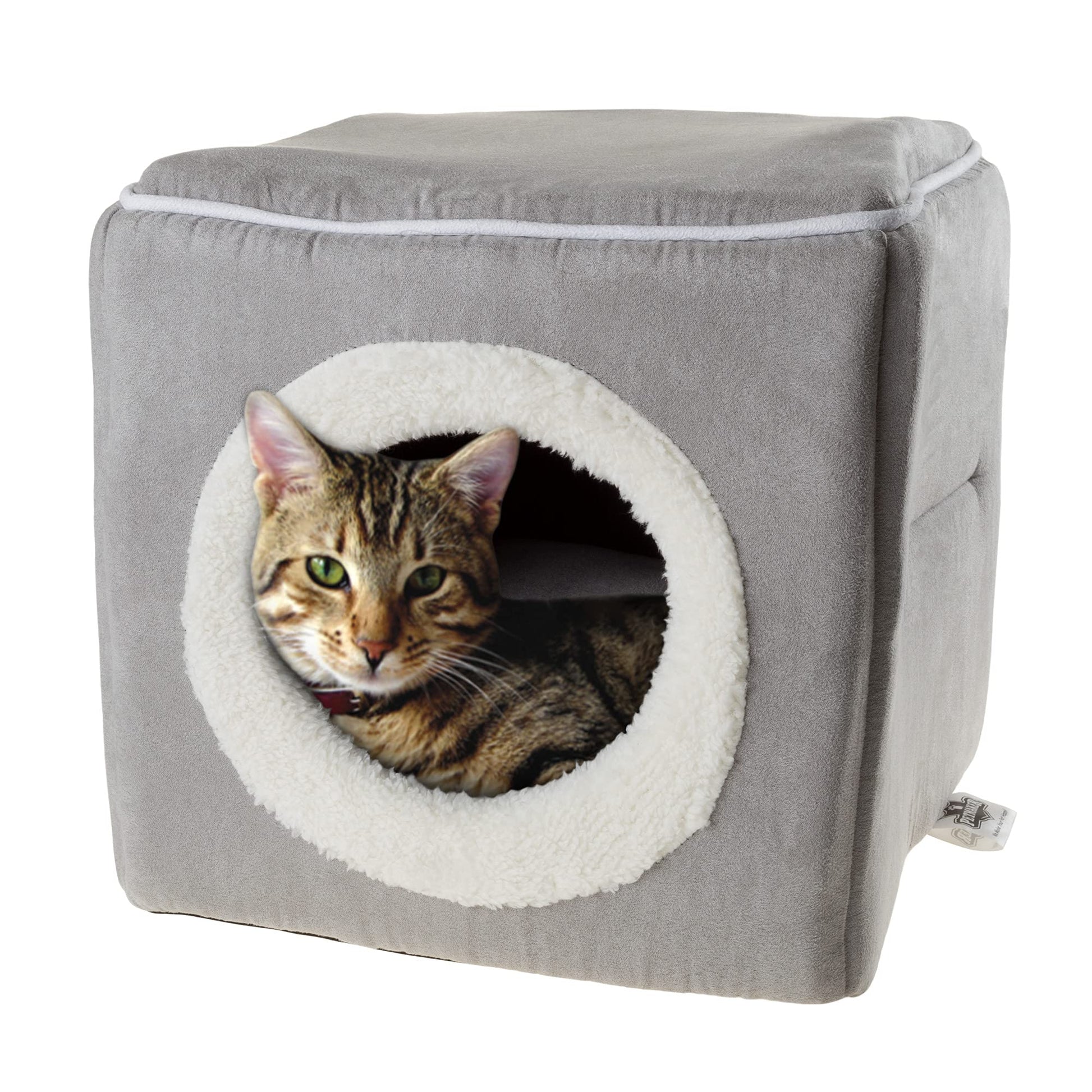 Petmaker Cat Pet Bed, Cave, Soft Indoor Enclosed Covered Cavern/House for Cats, Kittens, and Small Pets