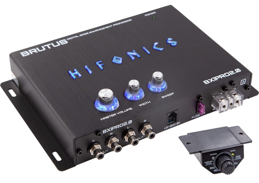 Hifonics BXIPRO20 Digital Bass Enhancement Processor with Dash Mount Remote Control