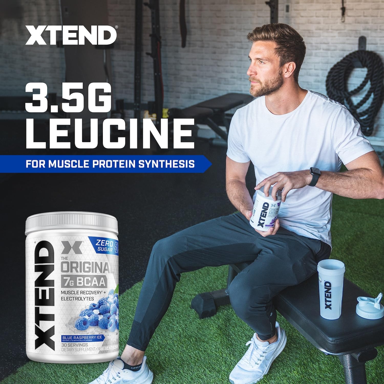 Suplemento Alimenticio XTEND Frambuesa Azul Original BCAA Aminoácidos 30 Servicios