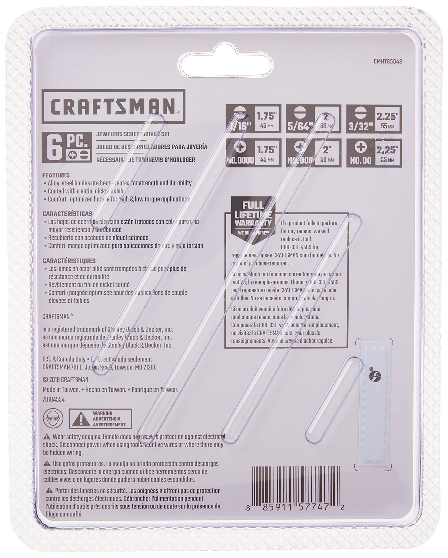 CRAFTSMAN CMHT65043 SD - Juego de 6 joyeros
