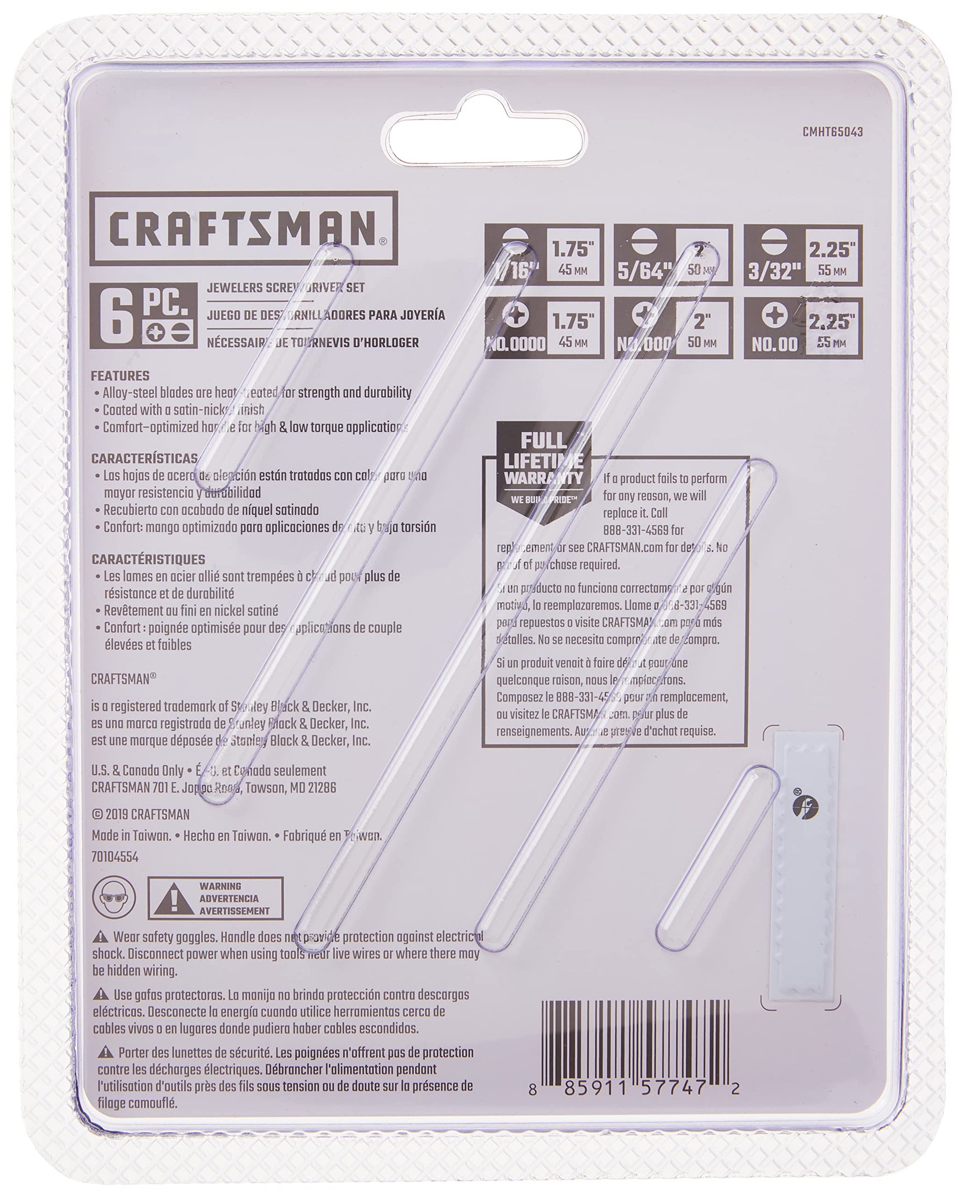 CRAFTSMAN CMHT65043 SD - Juego de 6 joyeros