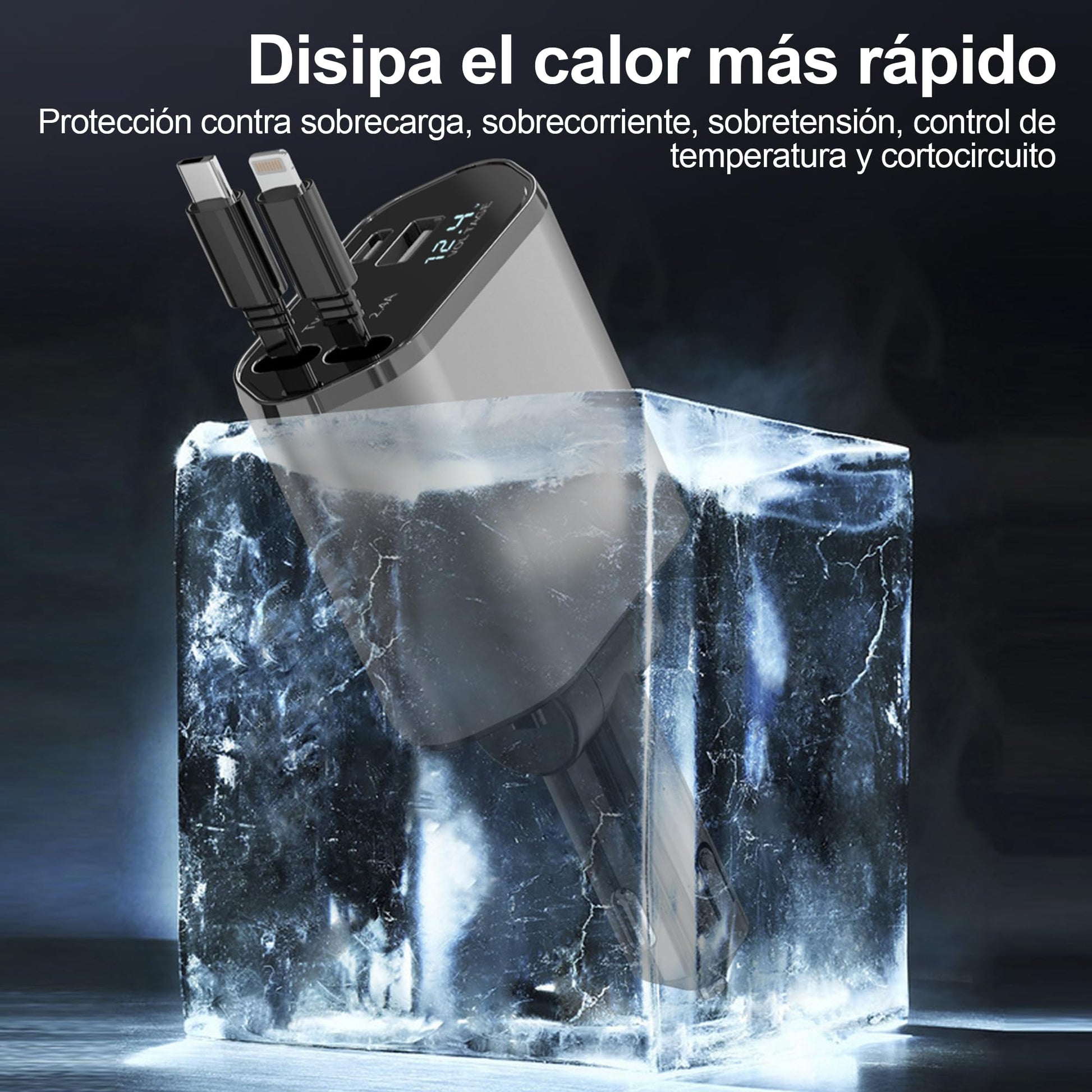 BYASKZIV Cargador para Auto (Negro)