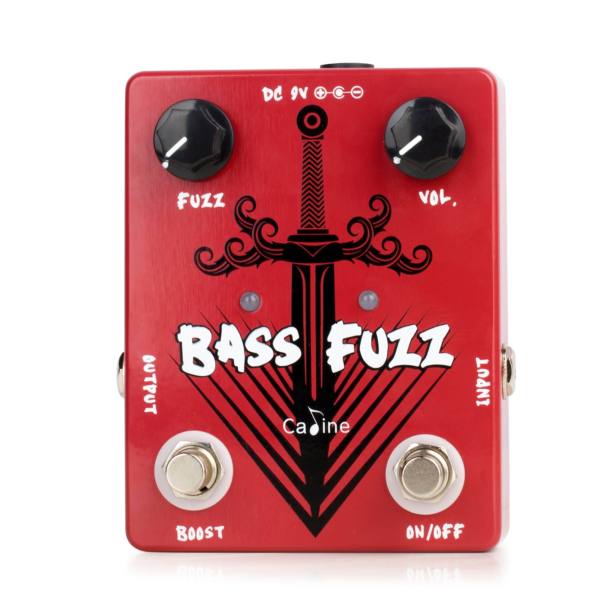 Caline CP-82 Pedal de bajo FUZZ con efecto Boost True Bypass 9V Pedal de bajo