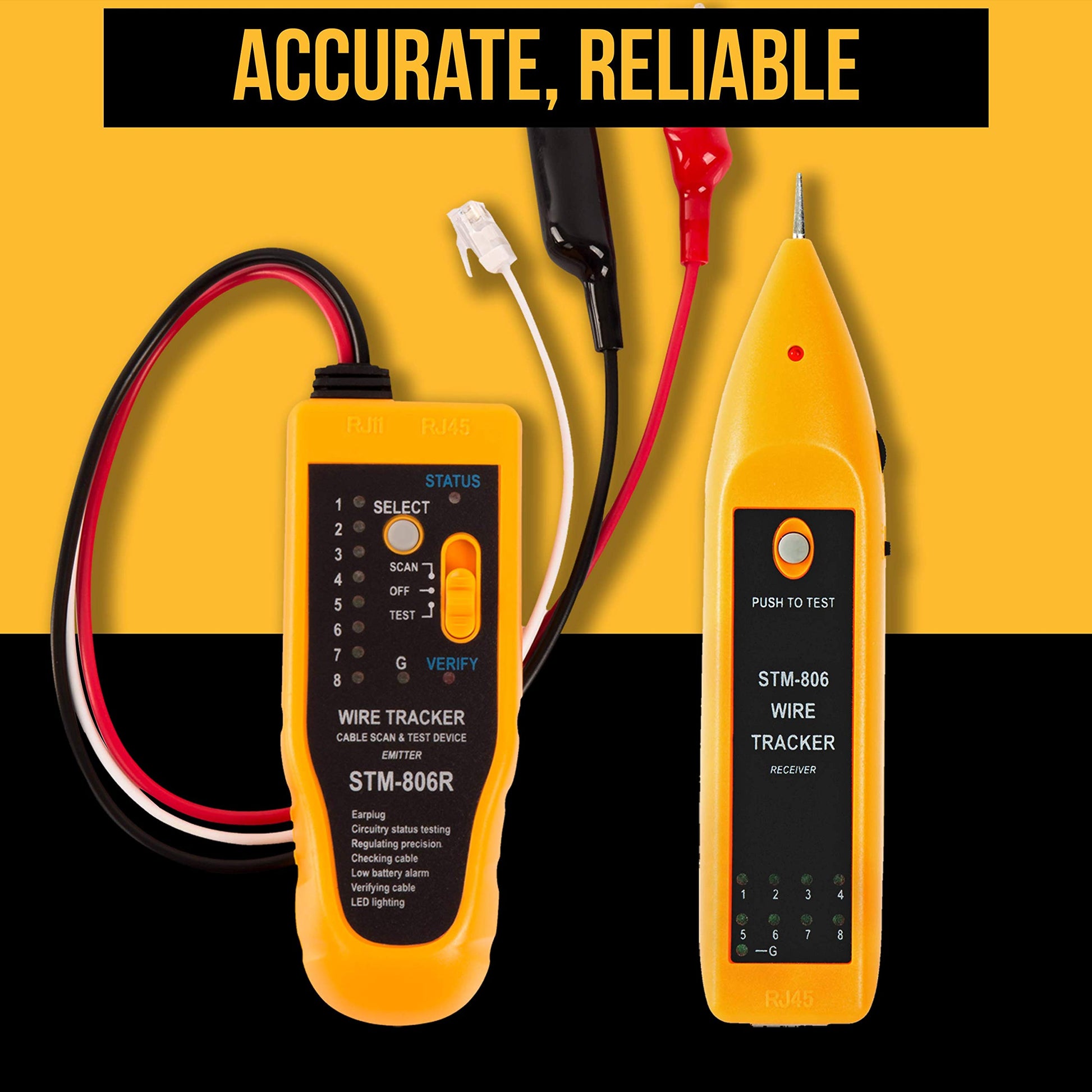 InstallerParts Kit de herramientas de instalación de red de 15 piezas, incluye probador de datos LAN, crimpadora RJ11/45, punzonador 66 110, pelacables de calibre 20-30, cuchilla multiusos, desatornillador 2 en 1, y estuche duro