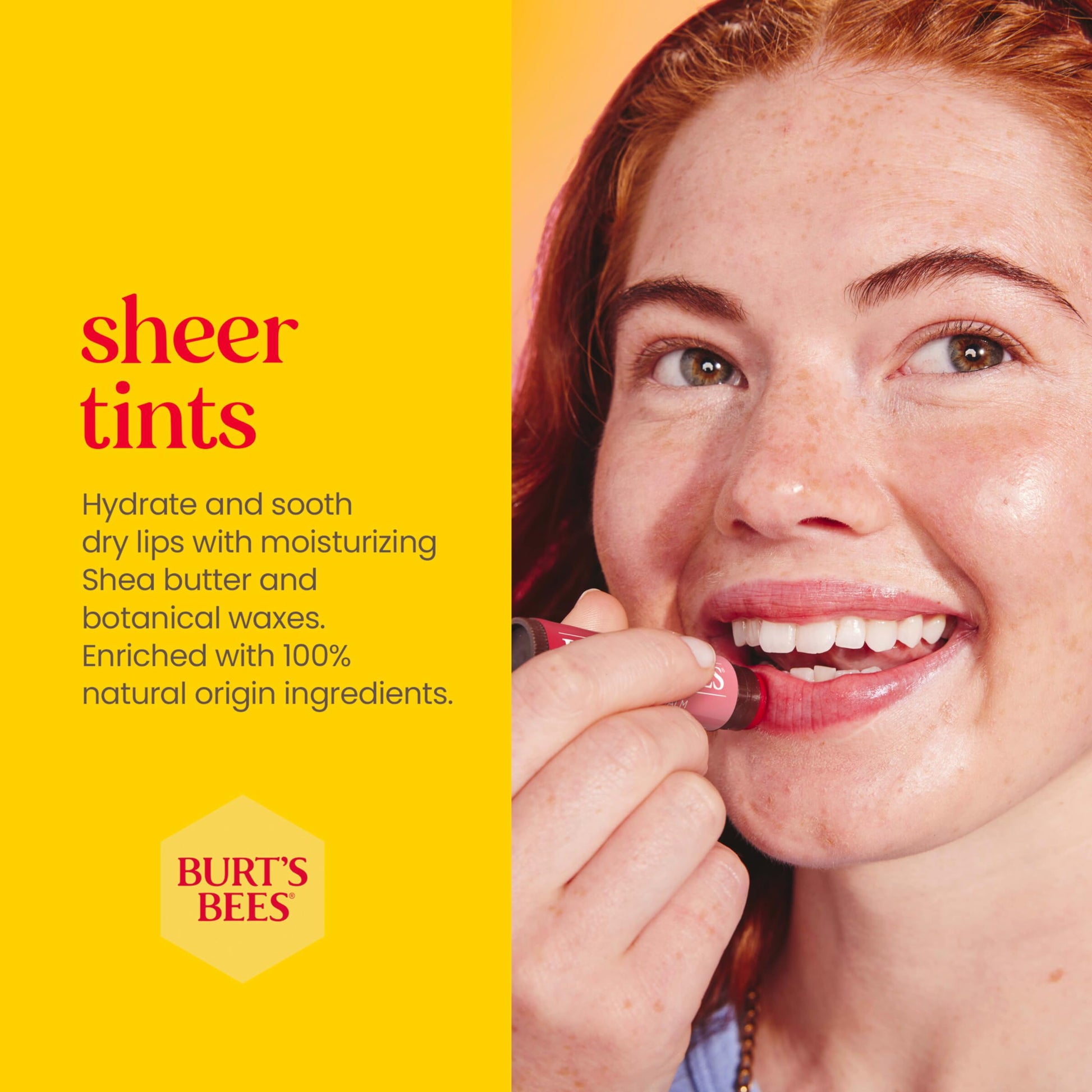 Burts Bees Tinted lip balm - red dahlia