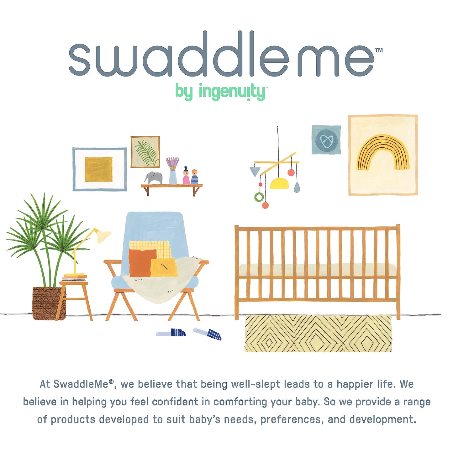 SwaddleMe by Ingenuity Night Sack Sleeper, para Edades de 6 a 12 Meses, 16 a 22 Libras, hasta 30 Pulgadas de Largo, Paquete de 2 Bolsas de bebé de Ajuste Holgado
