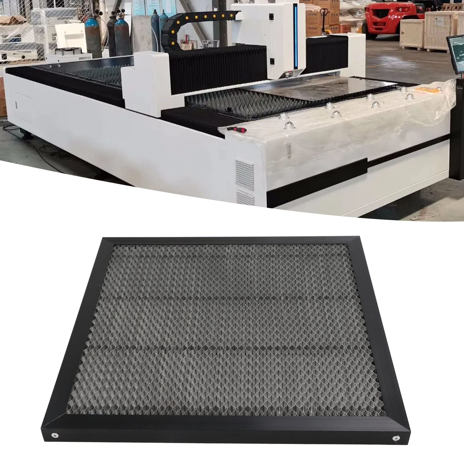 Cama Láser de Aleación de Aluminio, Accesorios de Plataforma de Máquina de Corte por Láser Placa de Nido de Abeja de Aluminio 400 * 400 Mm, Máquina de Grabado Láser, Herramientas
