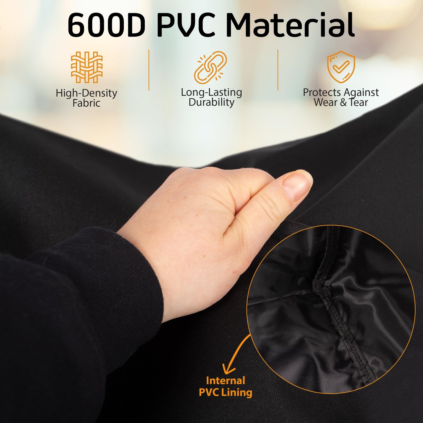 Cubierta para tocadiscos de PVC 600D, cubierta para tocadiscos de protección impermeable, bolsillo lateral y cubierta para reproductores de discos de 2 dedos, compatible con la mayoría de los