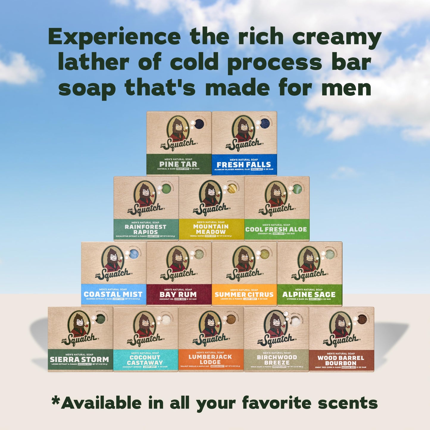 Dr. Squatch Pine Tar Soap 3-pack Bundle Ãƒ¢Ãƒ'Ãƒ'â'¬Ãƒ'Ãƒ'ââ‚¬Å“ Mens Bar with Natural Woodsy Scent and Skin Exfoliating Scrub Ãƒ¢Ãƒ'Ãƒ'â'¬Ãƒ'Ãƒ'ââ‚¬Å“ Handmade with Pine, Hemp, Olive Organic Oils in USA (3 Bar Set)