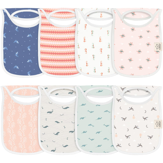 Baberos Bebé Colores Bonitos Absorbentes para Niño y Niña