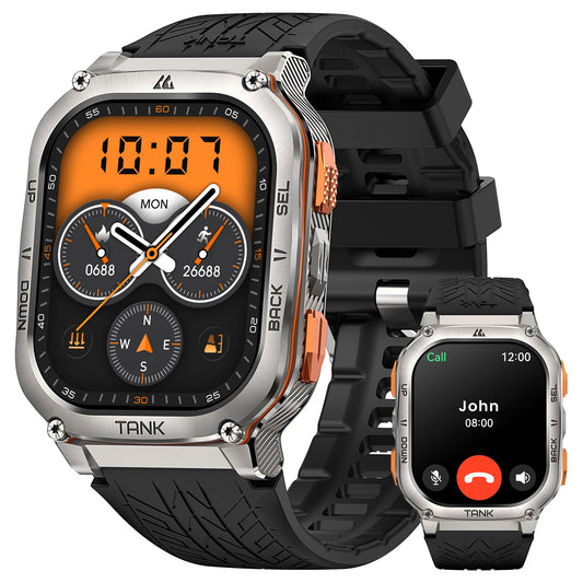 Reloj Inteligente KOSPET Tank M3 Ultra Negro GPS Smartwatch Bluetooth Impermeable para Hombre