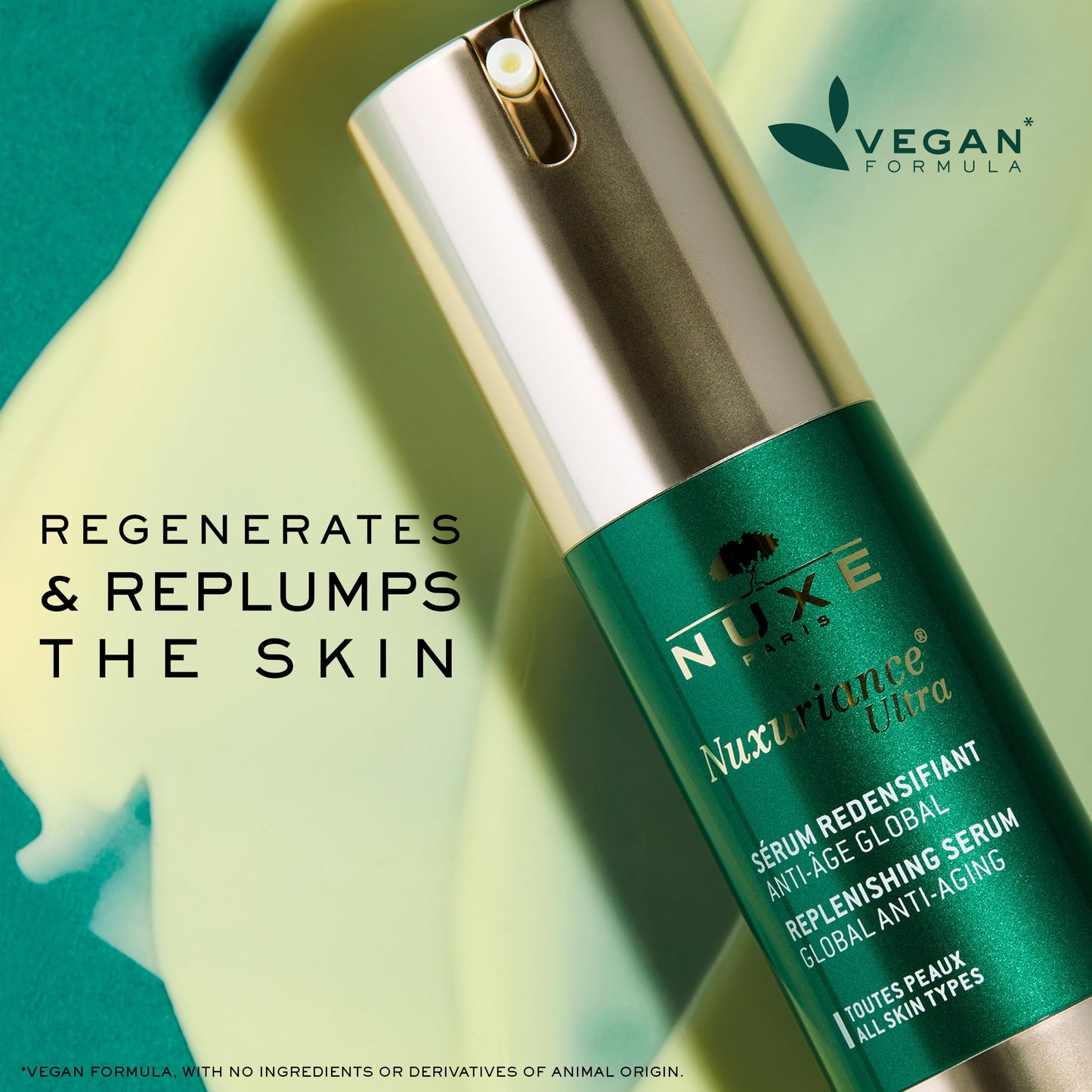 Nuxe NUXURIANCE ULTRA Sueri anti-edad global que regenera, rellena y unifica el tono de la piel, inmediatamente, Piel madura. 50 ml
