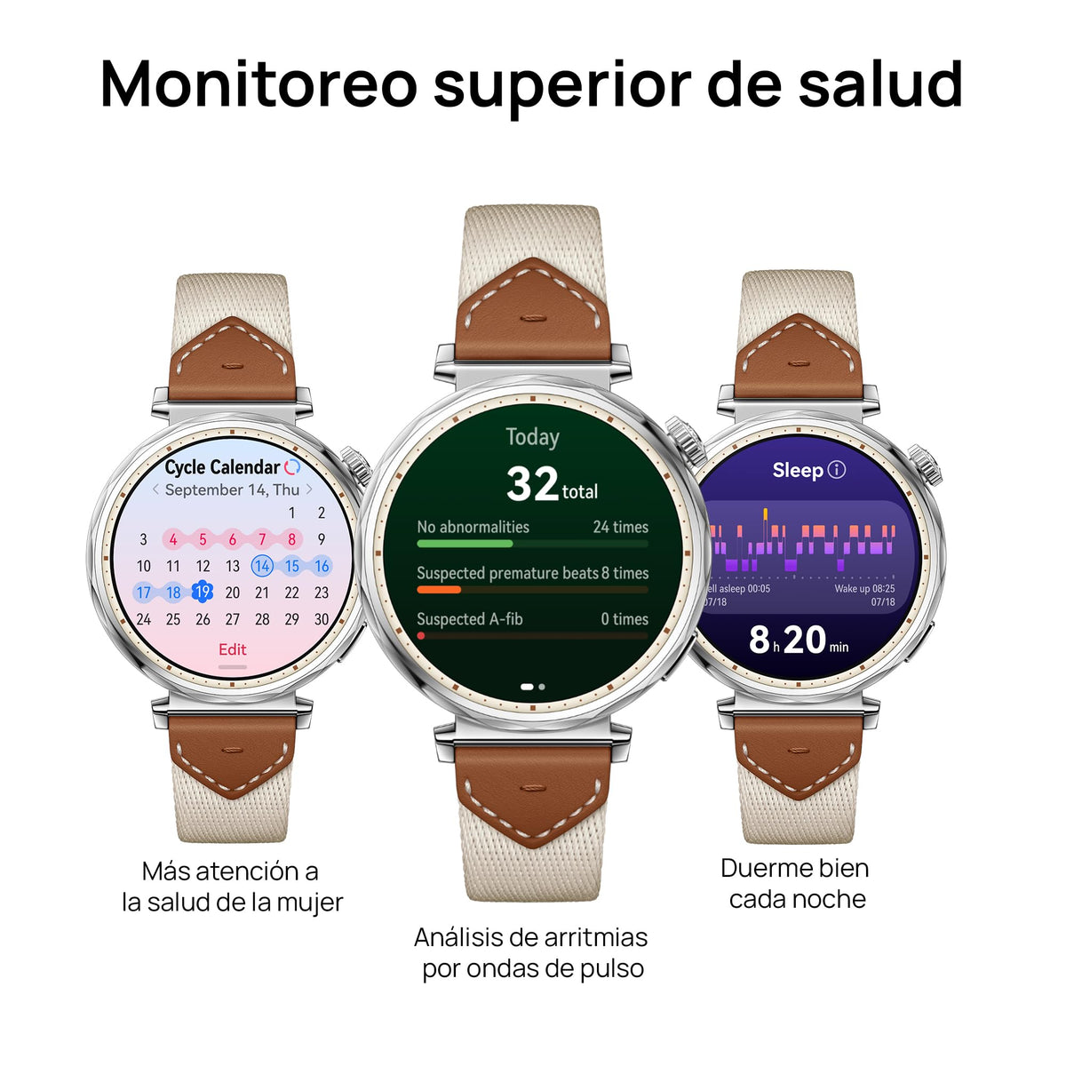 Smartwatch HUAWEI Watch GT 5 Café Diseño Afilado con GPS y 7 Días de Batería