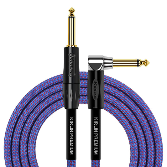 KIRLIN Cable de instrumento de ángulo recto a recto, Ro, 20 feet