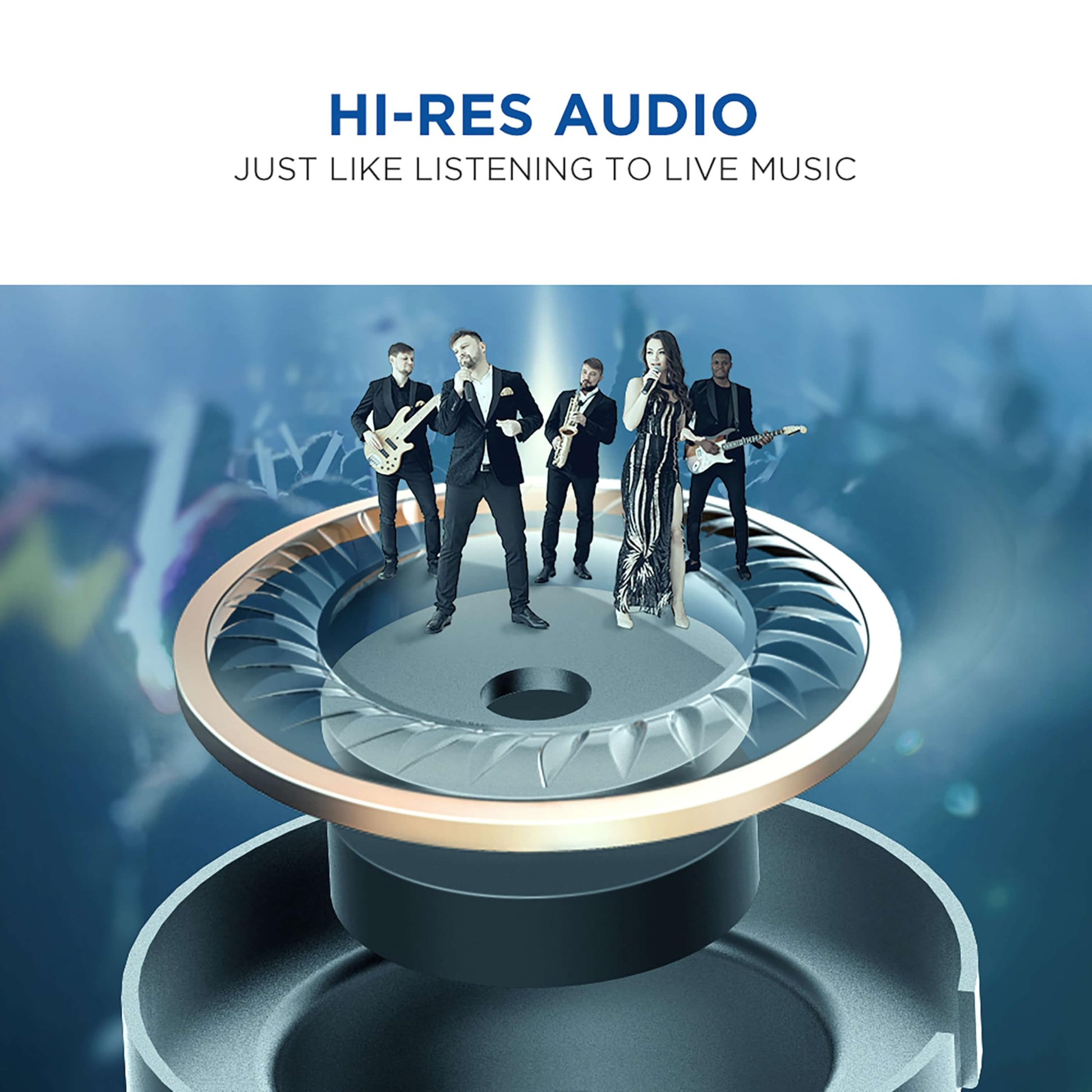 1MORE - Auriculares in-ear de alta resolución, Triple Conductor, Plateado, Triple Driver In-Ear