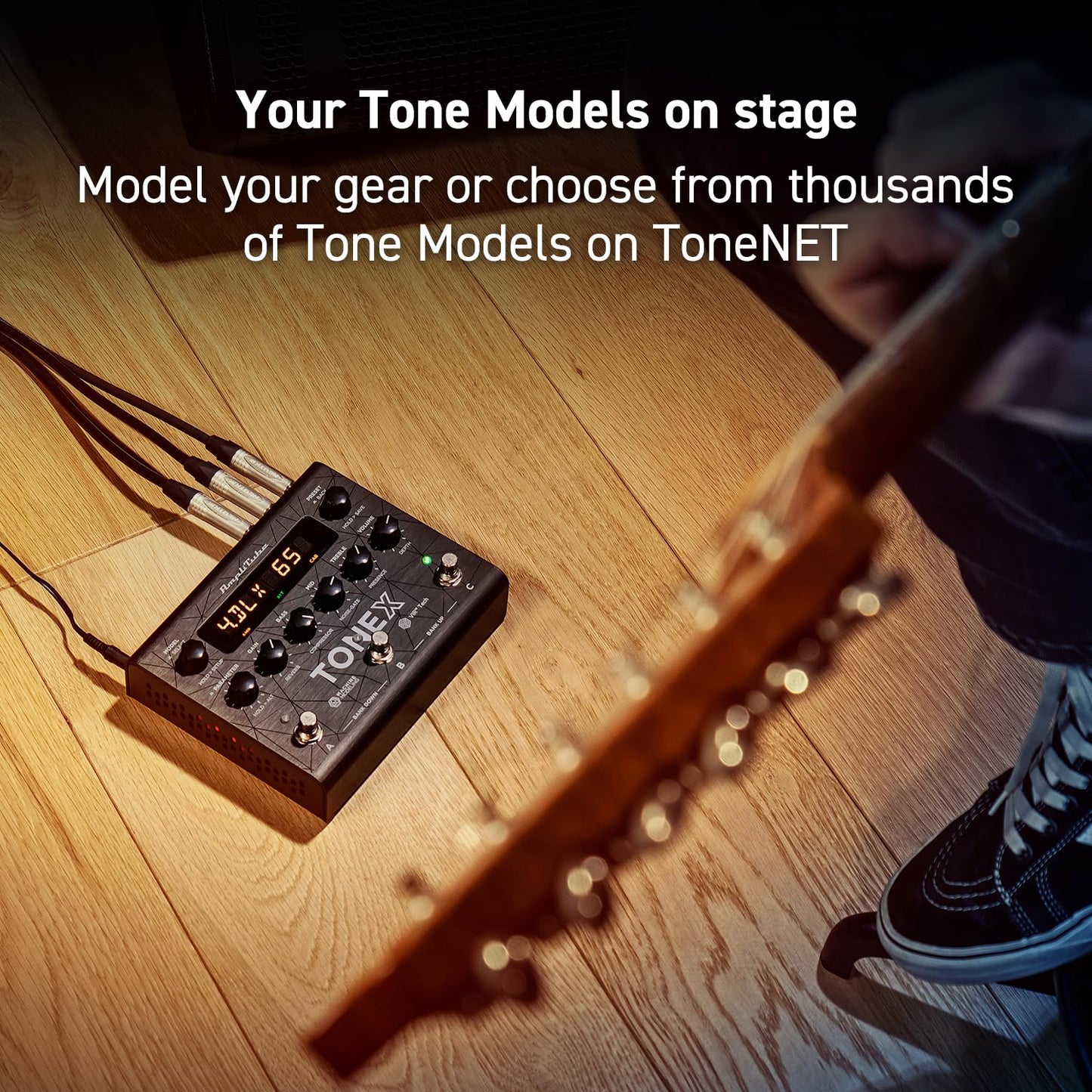 IK Multimedia TONEX AI Machine Learning Pedal Multi Efectos: Modelo Tono Amplificador de Guitarra Eléctrica, Distorsión, Overdrive y Otros